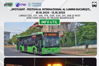 trasee modificate cu ocazia desfasurarii evenimentului cultural artistic spotlight festivalul international al luminii bucuresti 68e78f50b9bf7