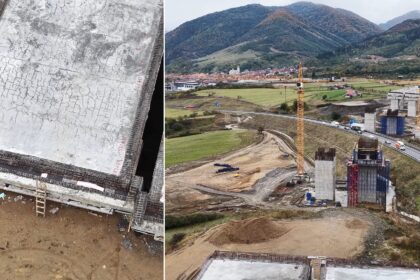 video a1 autostrada care crapa inainte de a fi gata beton fisurat pe viaductul boita pe unde vom merge de la bucuresti la sibiu pro infrastructura se vede si din drona 68f744b09b372