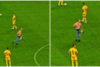 video candidatul microbist de la primaria capitalei a intrerupt meciul romania austria am intrat pe teren ca sa arat tatuajul cu iisus hristos 68ed085b4d1b2