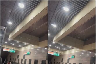 video cascada naturala la statia de metrou eroilor curge apa din tavan si codul rosu inca nu a intrat in vigoare 68e4e4c265e4a