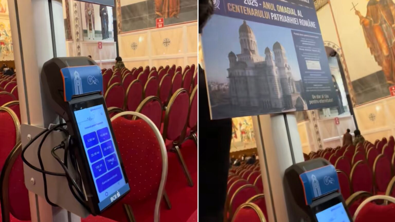 video cum arata pos urile pentru donatii instalate in catedrala neamului exista unul si n altar probabil pentru credinciosi pricopsiti precum dl becali f09f9889 6900af75e08c1