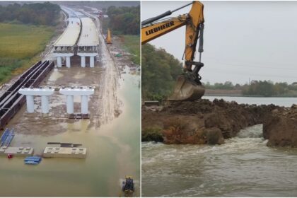 video inundatie pe cel mai dificil santier de pe a0 lotul 4 nord viaductul de la cernica plin de apa dupa ploile din ultimele 24 de ore 68e63895ec4e0