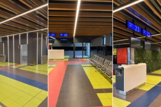 video lucrarile de modernizare a unei zone din terminalul plecari de la aeroportul otopeni sunt gata cum arata acum spatiul de la portile de imbarcare 68efc78603386