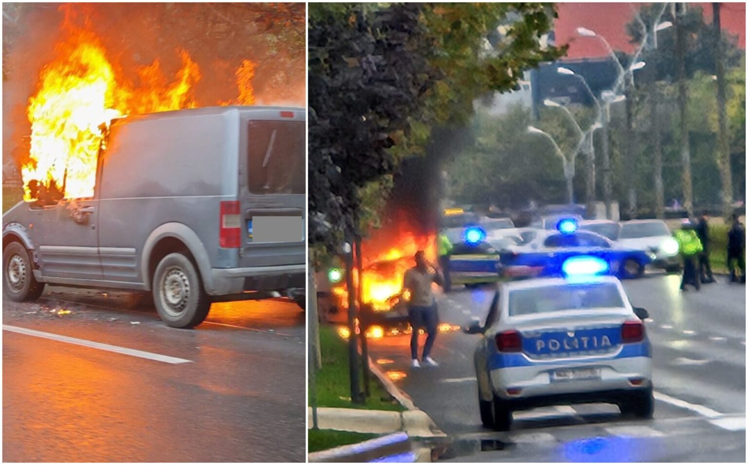 video pasajul marasesti blocat din cauza unui incendiu auto masini de politie au inchis iesirea spre nerva traian pompierii au ajuns dupa 25 de minute update 68e35fa01d456