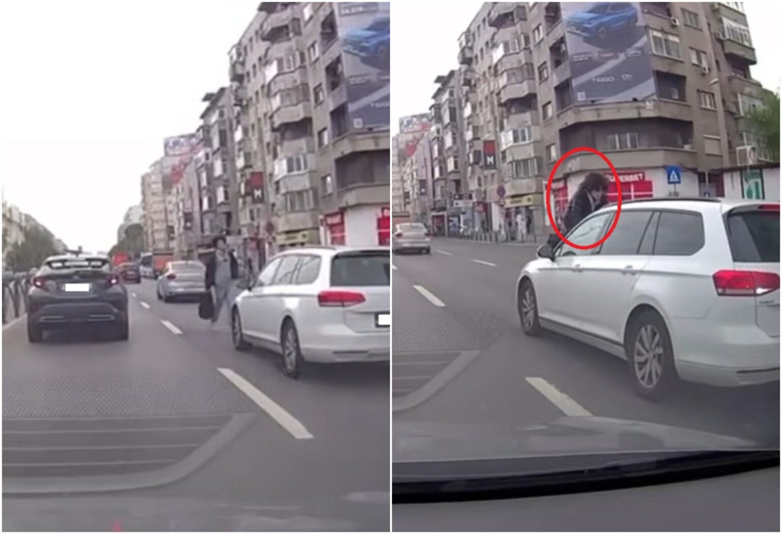 video pericol in traficul din bucuresti un adolescent merge printre masini sare pe ele si vrea sa deschida portiere pe soseaua stefan cel mare 68ecfa50ca9cf
