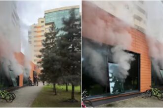 video ro alert de incendiu in bucuresti pe calea plevnei arde un centru spa de la subsolul unei cladiri 45 de persoane au fost evacuate update 68f35d4feed4a 1