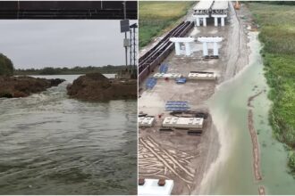 video vesti bune de pe a0 nord lotul cel greu de la cernica unde santierul a fost inundat apele se retrag presiunea scade drumul de acces va fi refacut 68e7ba5c6b78d