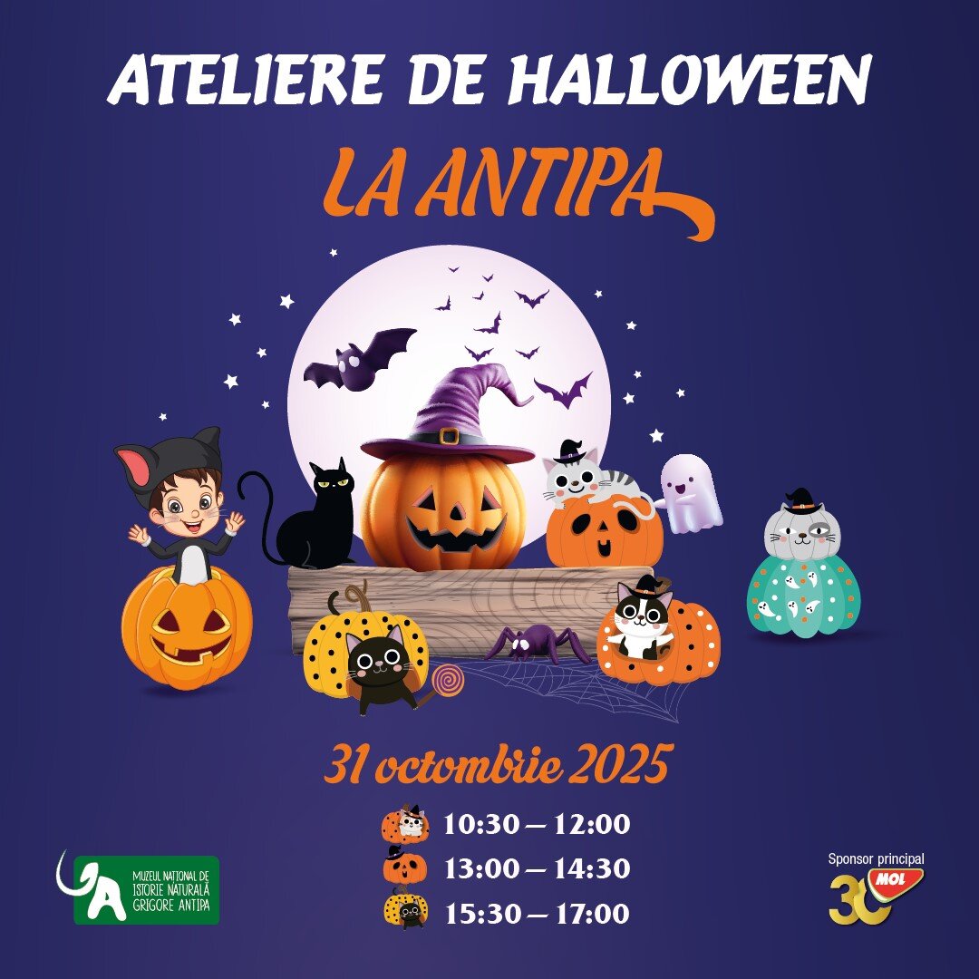 vineri 31 octombrie ateliere de halloween la antipa toti participantii sunt incurajati sa vina costumati 68ff30873043e