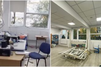 elevii de la liceul bolintineanu s ar putea intoarce in clase saptamana viitoare cladirea a fost reparata dupa explozia din rahova care a provocat avarii importante 690b02e0d7224