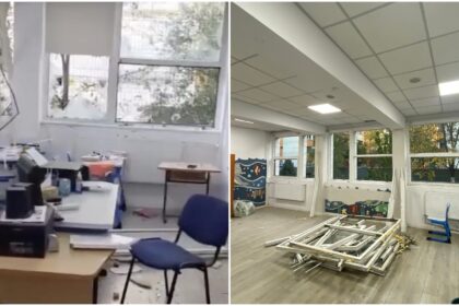 elevii de la liceul bolintineanu s ar putea intoarce in clase saptamana viitoare cladirea a fost reparata dupa explozia din rahova care a provocat avarii importante 690b02e0d7224