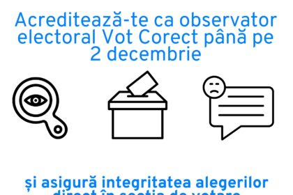 inscrieri pentru observatori independenti vot corect monitorizarea alegerilor direct din sectia de votare 69244269599d1