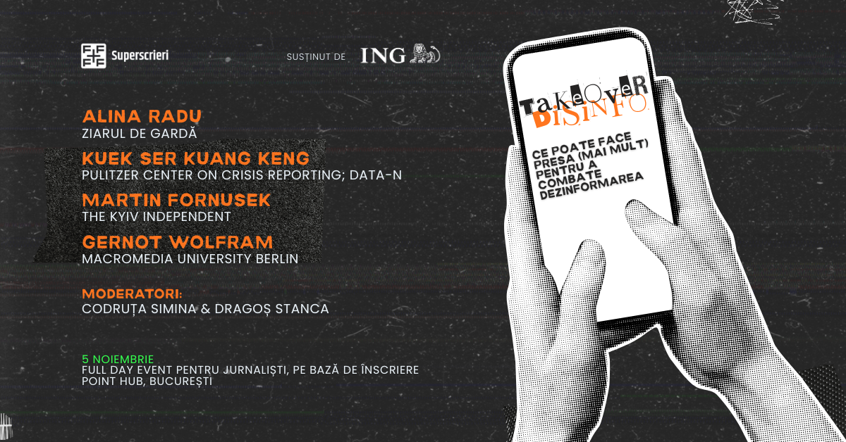 jurnalisti internationali vin la bucuresti pentru a sustine evenimentul takeover disinfo dedicat combaterii dezinformarii 6905a28317cea