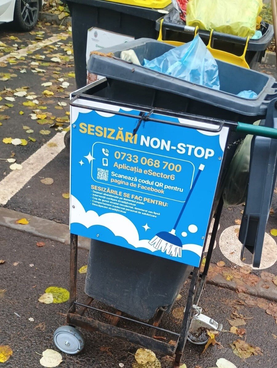 tomberoanele cu coduri qr din sectorul 6 am transformat tomberoanele in mijloace prin care comunicam cu voi 69218f00791d6