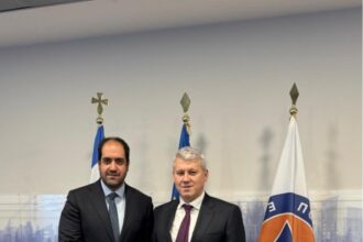 vicepremierul catalin predoiu intrevedere bilaterala cu giannis kefalogiannis ministrul crizei climatice si al protectiei civile din republica elena 690f2a64c6dda