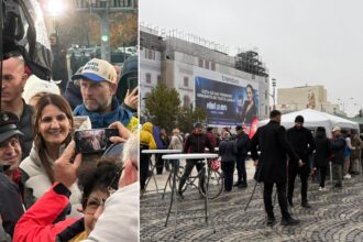 video maraton strangere de semnaturi pentru anca alexandrescu in piata universitatii candidata sustinuta de aur la primaria capitalei pe fundal rasuna cantece patriotice 690f5c744d519