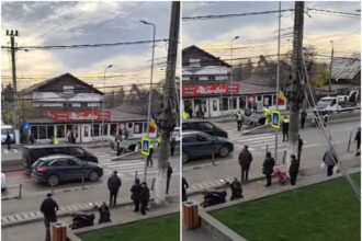 video masina rasturnata la cativa centimetri de o trecere de pietoni in bragadiru interventie de urgenta in plina desfasurare 6926bf4ee679b