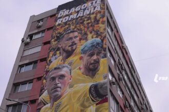 video mural dedicat echipei nationale de fotbal in bucuresti aproape de arena e29abd radu dragusin pictura transmite energia si mandria cu care reprezentam romania 6916ed6fbf384
