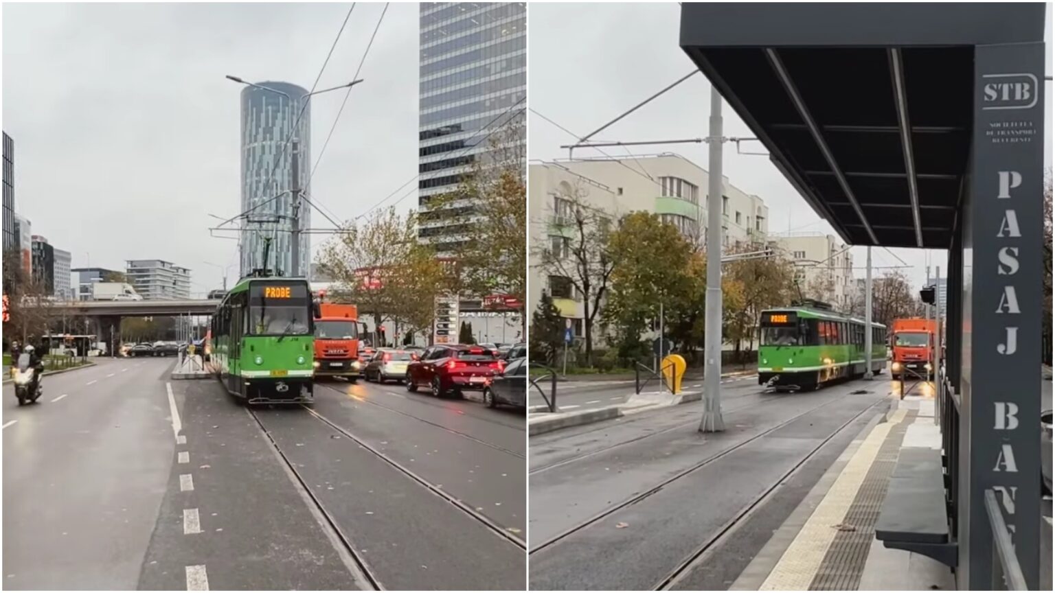 video primul tramvai care circula pe linia 5 reparata se fac testele iar daca totul merge bine tramvaiul corporatistilor se reintoarce pe traseu saptamana viitoare 6929a19ccbddf