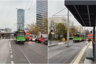 video primul tramvai care circula pe linia 5 reparata se fac testele iar daca totul merge bine tramvaiul corporatistilor se reintoarce pe traseu saptamana viitoare 6929a19ccbddf