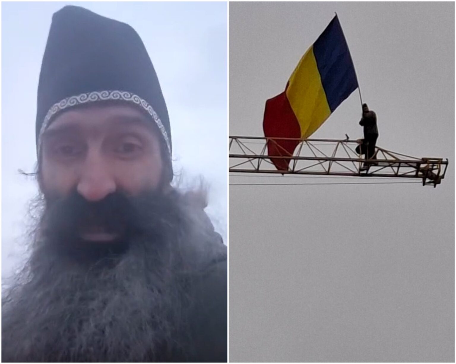 alerta stegarul dac s a intors la inaltime de data asta in poligonul ilioara din bucuresti este cocotat pe o macara pompierii sunt la fata locului 692dbba43cae9