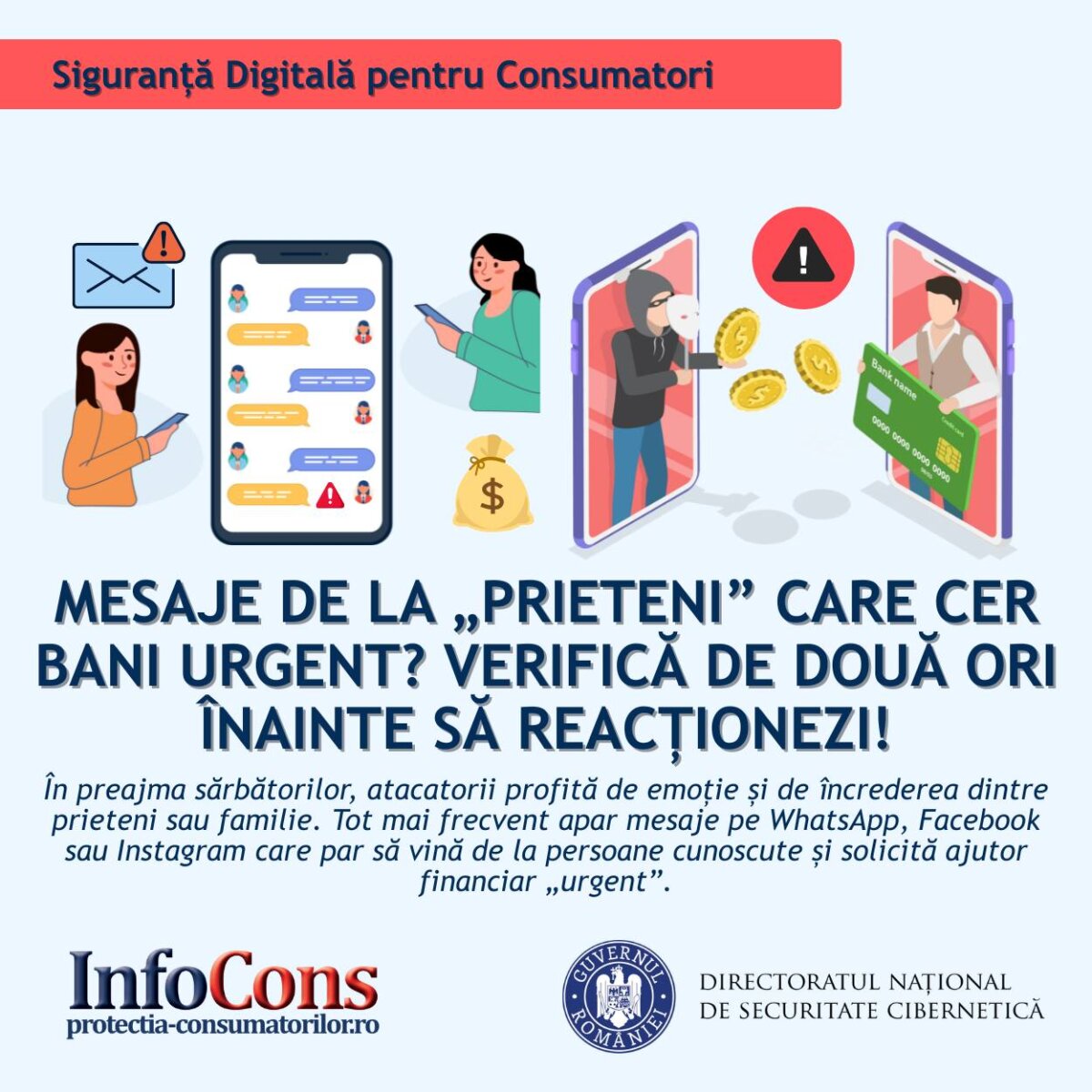 avertisment dnsc mesaje false de la prieteni cer bani urgent in crestere in perioada sarbatorilor 6945125b6858e