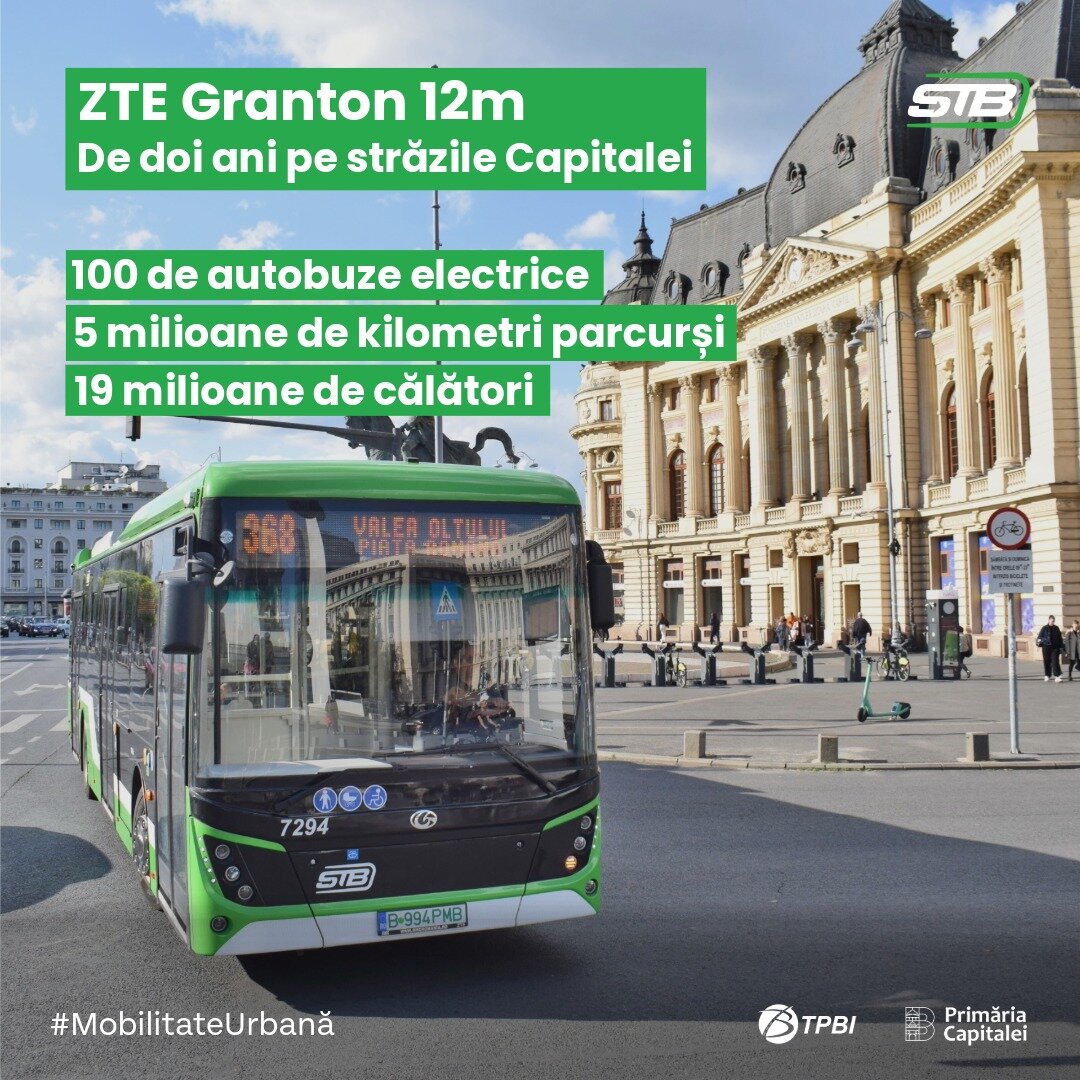 doi ani de cand in bucuresti circula autobuzele electrice zte granton cati kilometri au parcurs acestea 6939222aa1b24