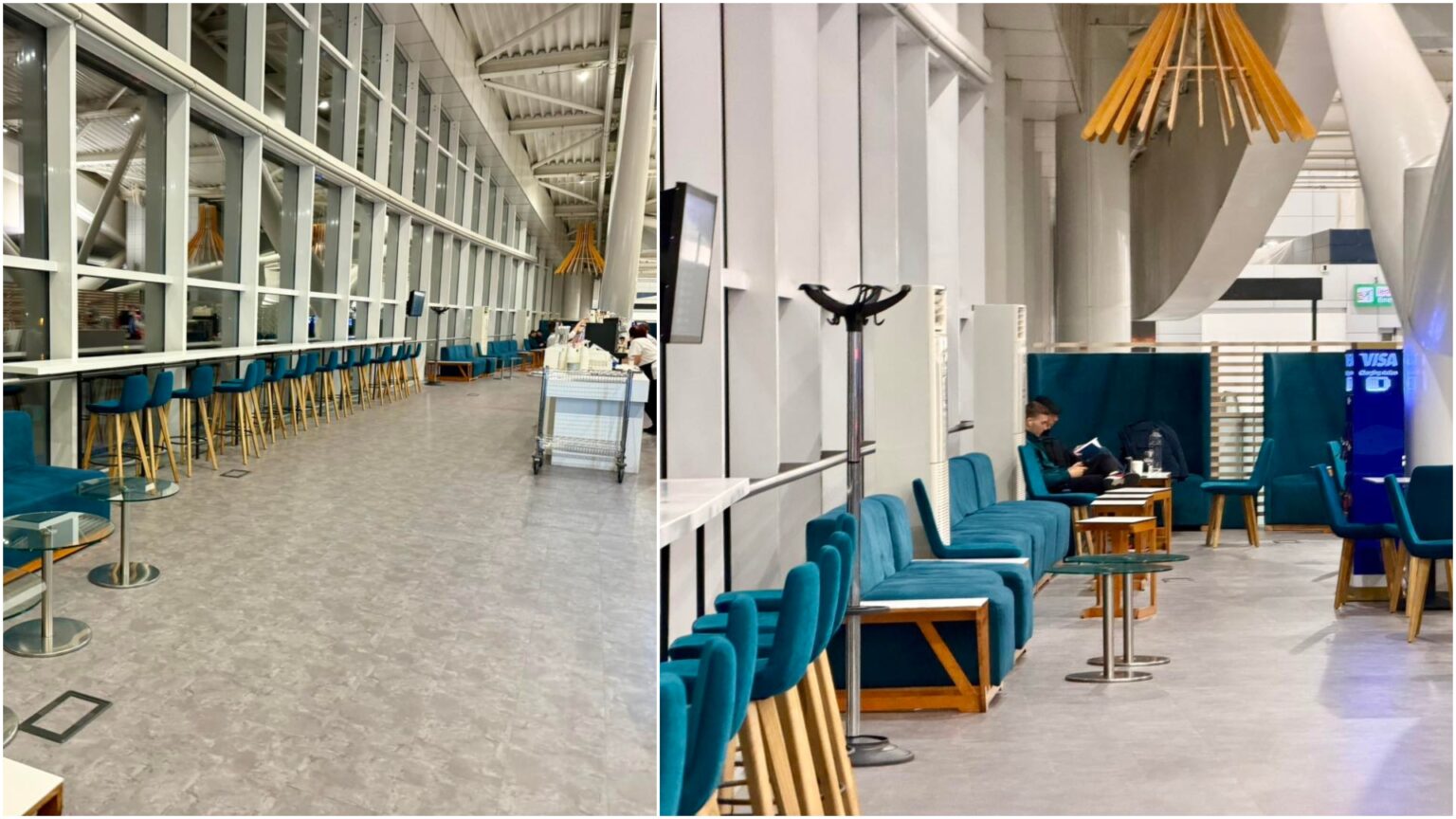 foto cum arata salonul business in zona schengen a aeroportului otopeni dupa reamenajare culoarul dintre terminale inca este inca in lucru 69356dc17c4fe