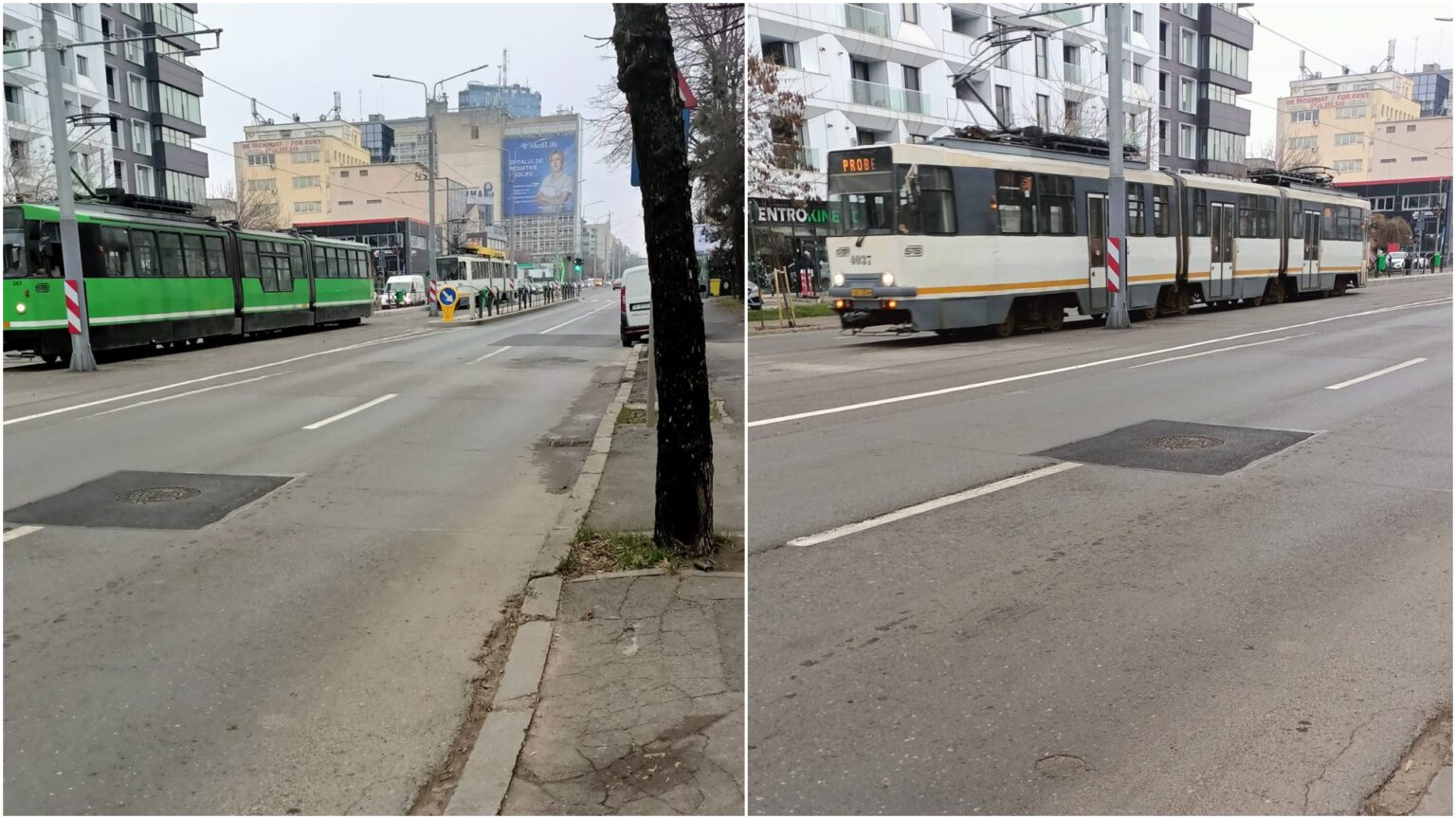 foto tramvaiul corporatistilor circula pe traseu dar doar in probe ramane un mister cand se va deschide circulatia pe linia 5 din bucuresti 69496b2e1987e