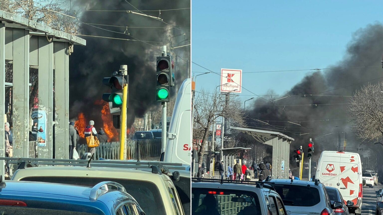 update o masina a luat foc pe soseaua colentina traficul e ingreunat stb linia 21 este blocata din cauza incendiului auto 69525ceee6319