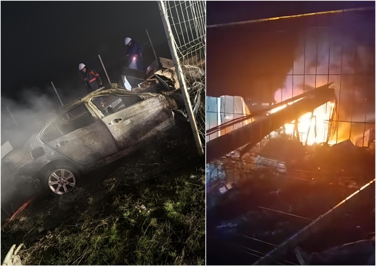 video accident cumplit azi noapte pe centura capitalei o masina a zburat in decor a luat foc si s a facut scrum martorii vorbesc despre o cursa cu mai multi raniti 694f717c0028a