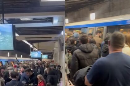 video aglomeratie peste masura la metrou unirii ca intr o zi obisnuita o multime de bucuresteni s au inghesuit in trenuri pentru a ajunge la parada de la arcul de triumf 692d826ef164e