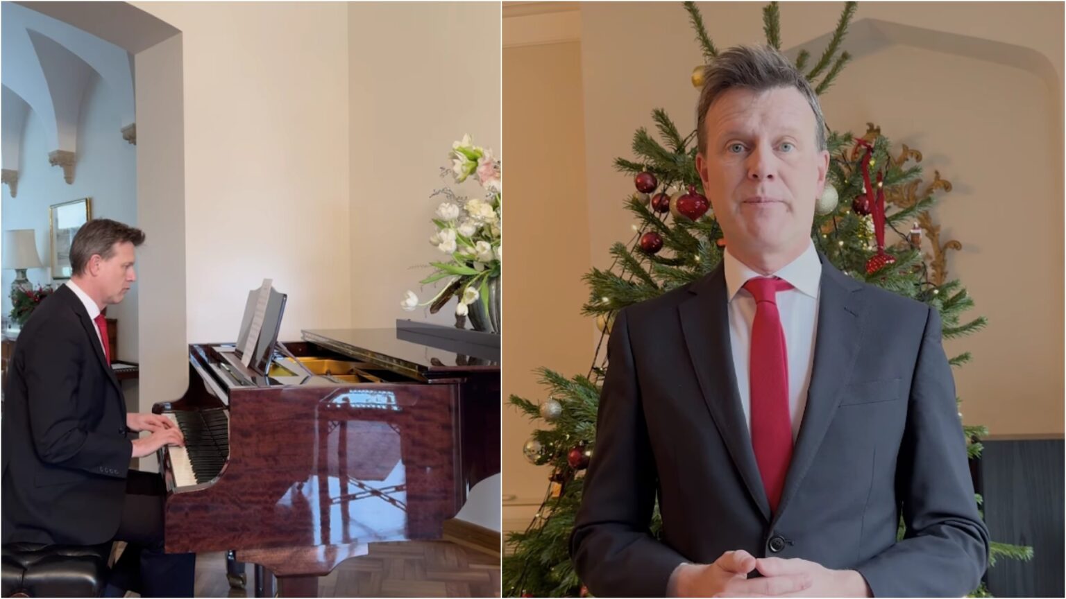 video ambasadorul britanic de la bucuresti urare de sarbatori in limba romana f09f8e84englezul a cantat la pian domn domn sa naltam 694bf361af685