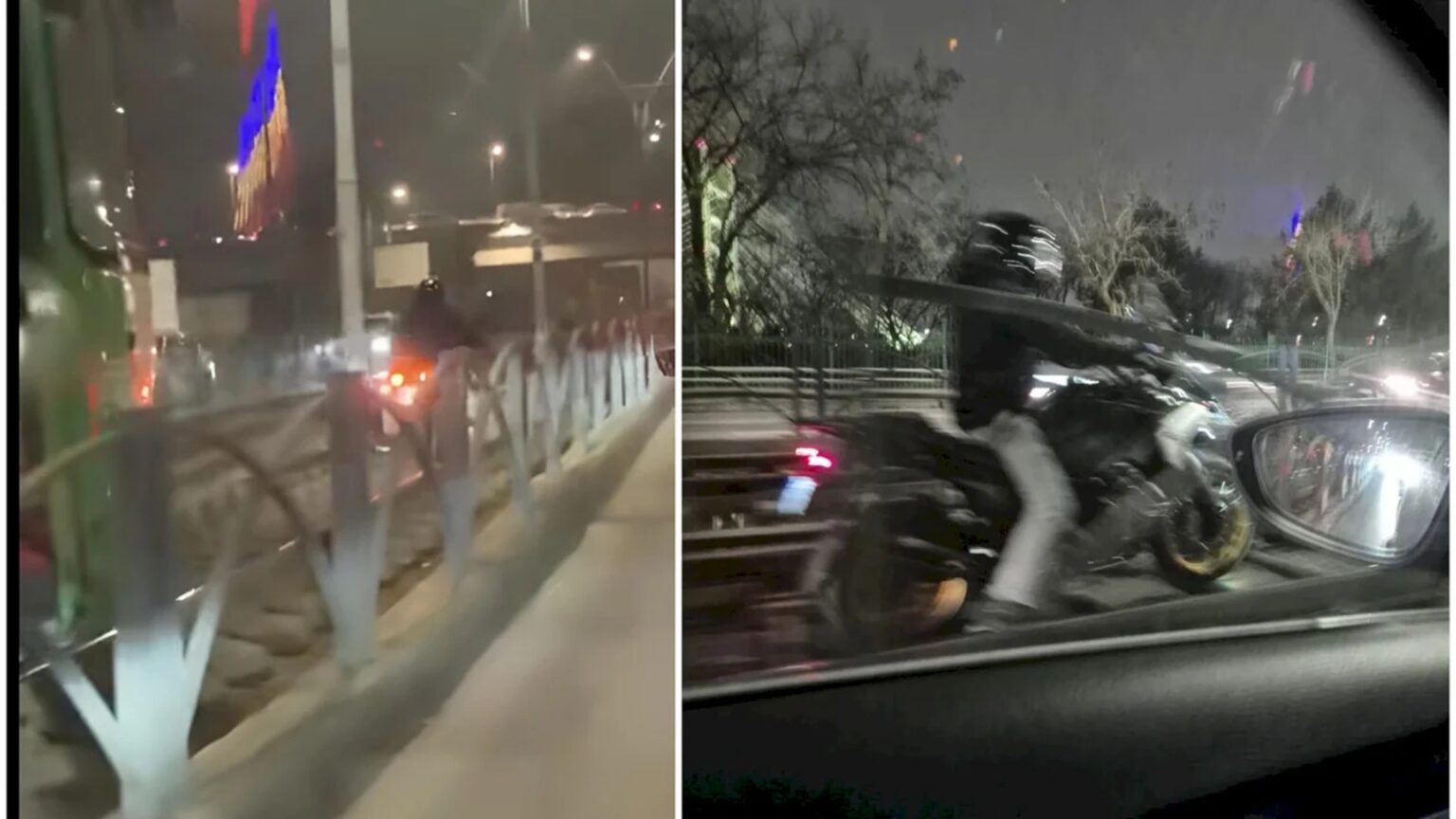 video cine e motociclistul care s a aventurat nebuneste pe linia tramvaiului 41 vor sa afle raspunsul si politistii bucuresteni care il cauta pe cascador 69316680b5bed