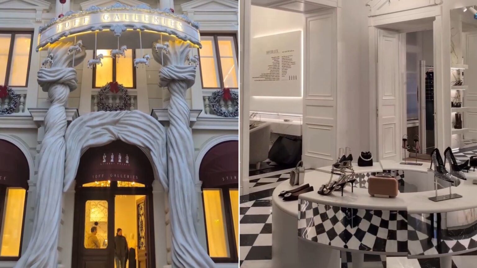 video cum arata pe dinauntru palatul stirbei acum mall de lux din bucuresti aici locuiesc dior channel fendi si alte mari nume de bogati 69411d453f26f