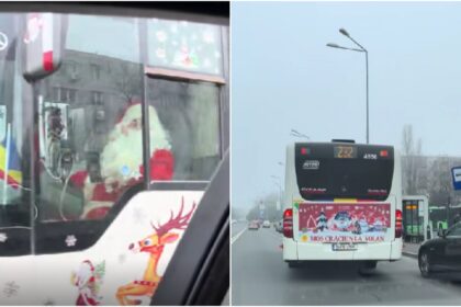 video mos craciun stie sa conduca si un autobuz stb si smulge zambete in traficul din bucuresti f09f8e85f09f8fbb barbosul surprins pe linia lui 232 694562dfd2f93