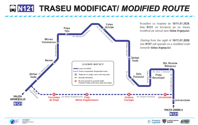 autobuzele liniei n121 vor circula si prin zonele luterana si piata matache spre terminalul valea argesului 696117a904b25