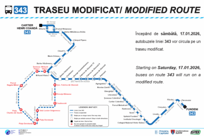 de sambata 17 ianuarie traseul liniei 343 va fi modificat 6968bd9e600ca