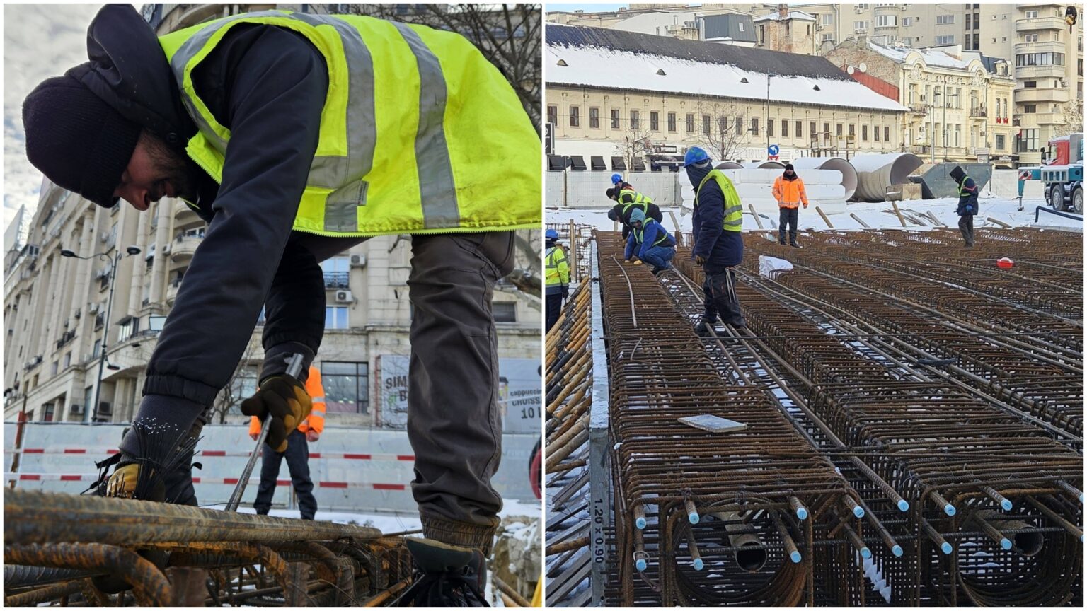 foto noutati de pe santierul de la planseul unirii se lucreaza si la 7 grade celsius se mandreste baluta pregatiri pentru turnarea placii de beton 696624b92a647