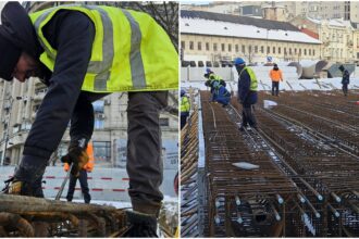 foto noutati de pe santierul de la planseul unirii se lucreaza si la 7 grade celsius se mandreste baluta pregatiri pentru turnarea placii de beton 696624b92a647