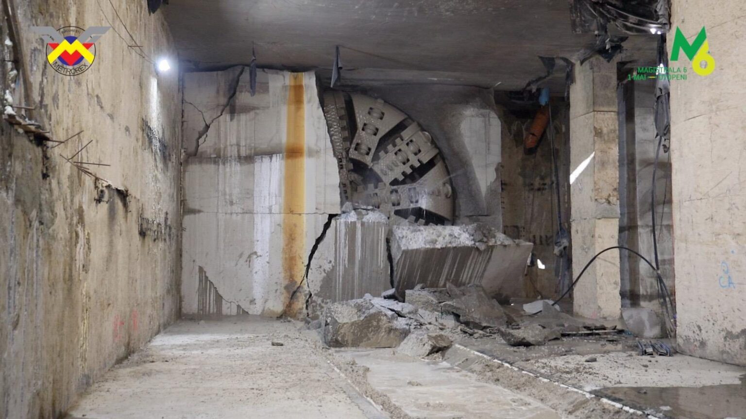 metrorex scutul de forare sfanta maria a strapuns peretele viitoarei statii gara baneasa 69707a35b3e2b