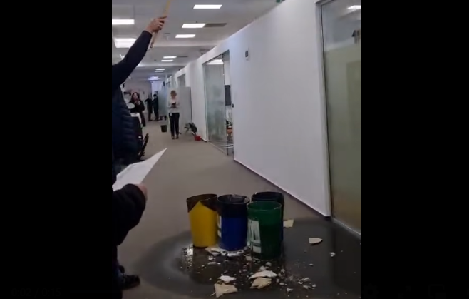 video tavan afectat de infiltratii la noul sediu al directiei taxe si impozite sector 1 clotilde armand mutarea din piata amzei este ilegala 69736a792a975