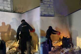 jandarmeria capitalei a intervenit pentru stingerea unui incendiu izbucnit la pubele de gunoi in sectorul 5 6981cb42e0472