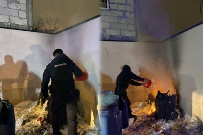 jandarmeria capitalei a intervenit pentru stingerea unui incendiu izbucnit la pubele de gunoi in sectorul 5 6981cb42e0472