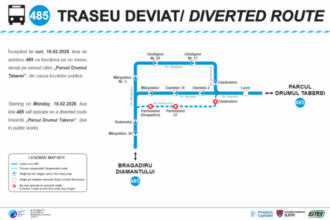 linia 485 deviata de luni pe sensul spre parcul drumul taberei din cauza lucrarilor din bragadiru 698f073153f97