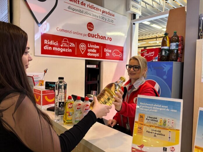 reciclezi uleiul primesti recompensa programul auchan trece de 17 milioane de litri colectati 699626abbb218