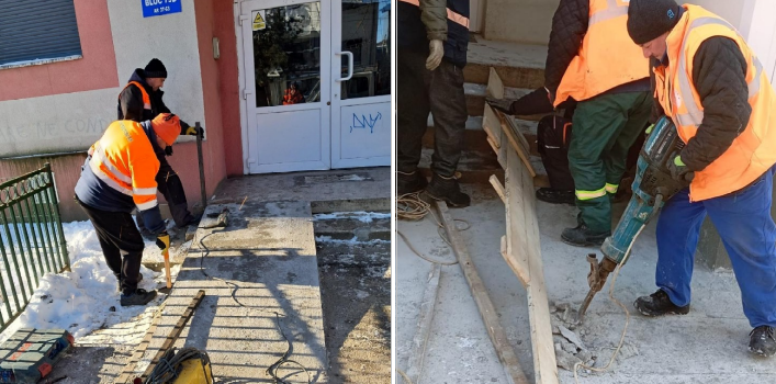 sectorul 5 face pasi spre accesibilitate se construiesc rampe de acces pentru persoanele cu mobilitate redusa 69830c5f94364