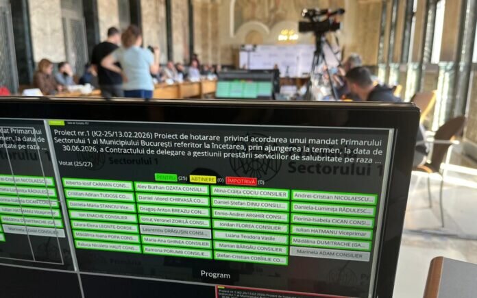 unanimitate in consiliul local sector 1 privind incetarea la 30 iunie 2026 a contractului dintre sectorul 1 si romprest 69970d7b91dac