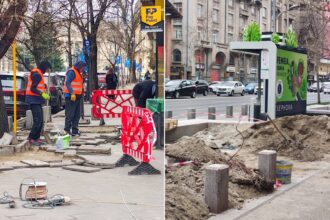 foto a inceput repararea trotuarelor de pe bd magheru pmb promite ca cel mai tranzitat bulevard de catre turisti va fi readus la viata 69bfd9e764f47