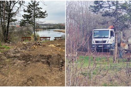 foto alerta pe pajistea petricani deja in pericol de distrugere copaci taiati utilaje de foraj noroaie si gunoaie in zona devenita anul trecut arie protejata 69c393d0b3e3c