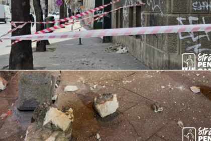 foto atentie chiar cade tencuiala un barbat a fost lovit de o bucata desprinsa dintr o fatada pe bd elisabeta asociatia strazi pentru oameni cere interventii urgente 69c2d03d2683e